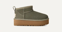 Cizme Classic Ultra Mini Platform 1157791K-MSG verde EU 31 - EU 37