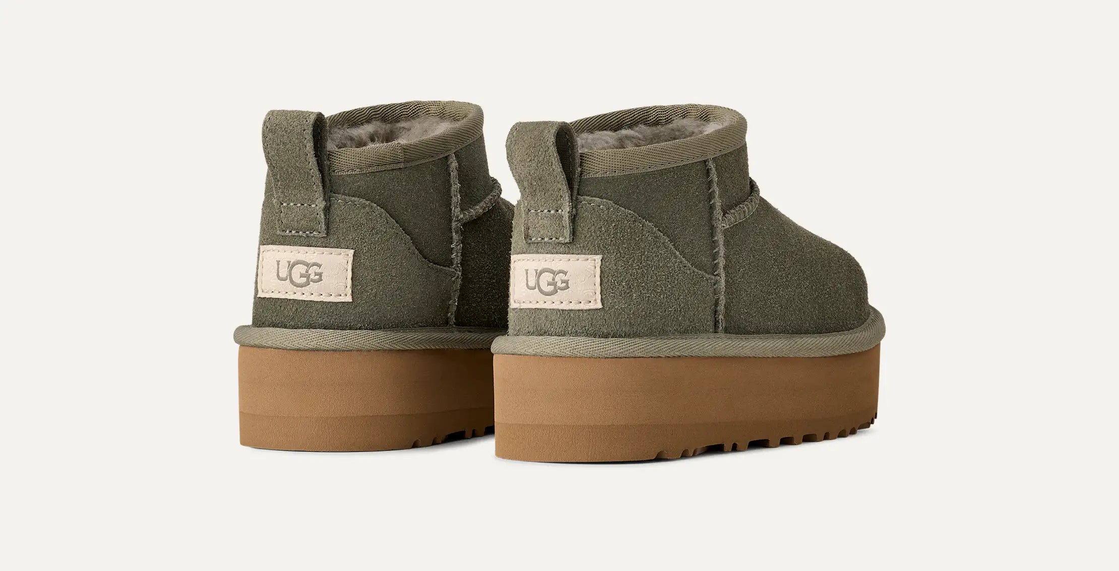 Cizme Classic Ultra Mini Platform 1157791K-MSG verde EU 31 - EU 37