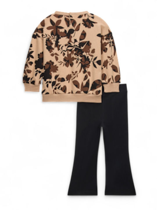 Set 2 piese Nkg Floral Camo Crew Legging S  12 - 24 Luni