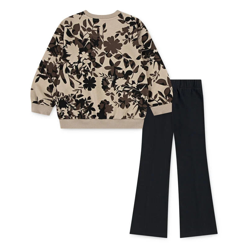 Set 2 piese Nkg Floral Camo Crew Legging S 2 - 7 Ani