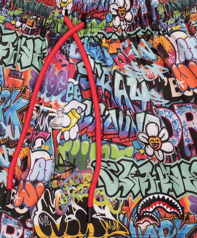 Pantaloni scurti Sprayground Writers Cotton 8 - 16 Ani