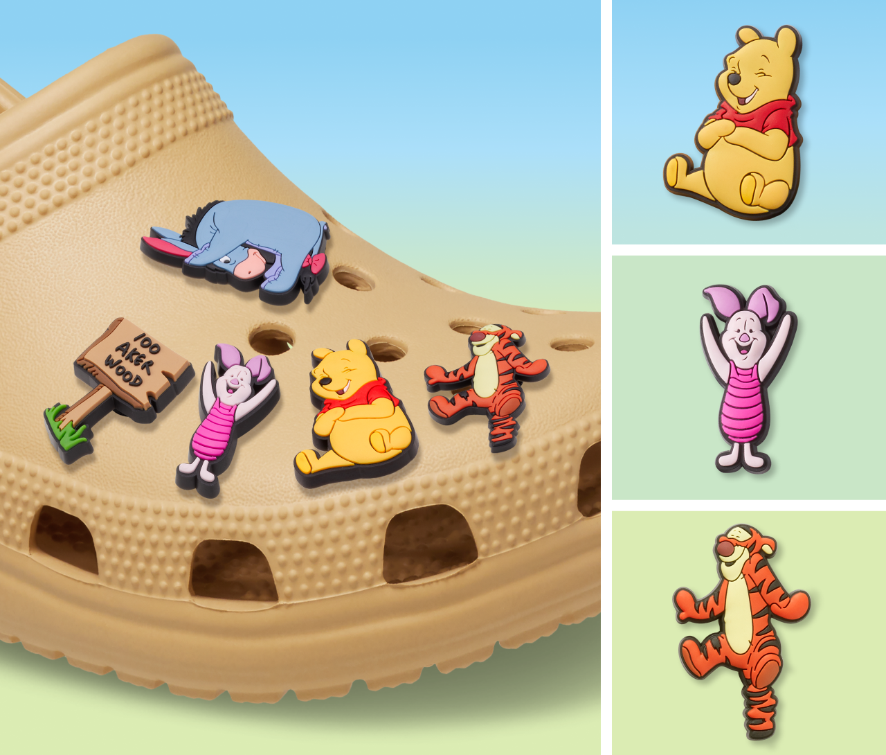 Accesorii Jibbitz by Crocs Winnie the Pooh 5 Pack