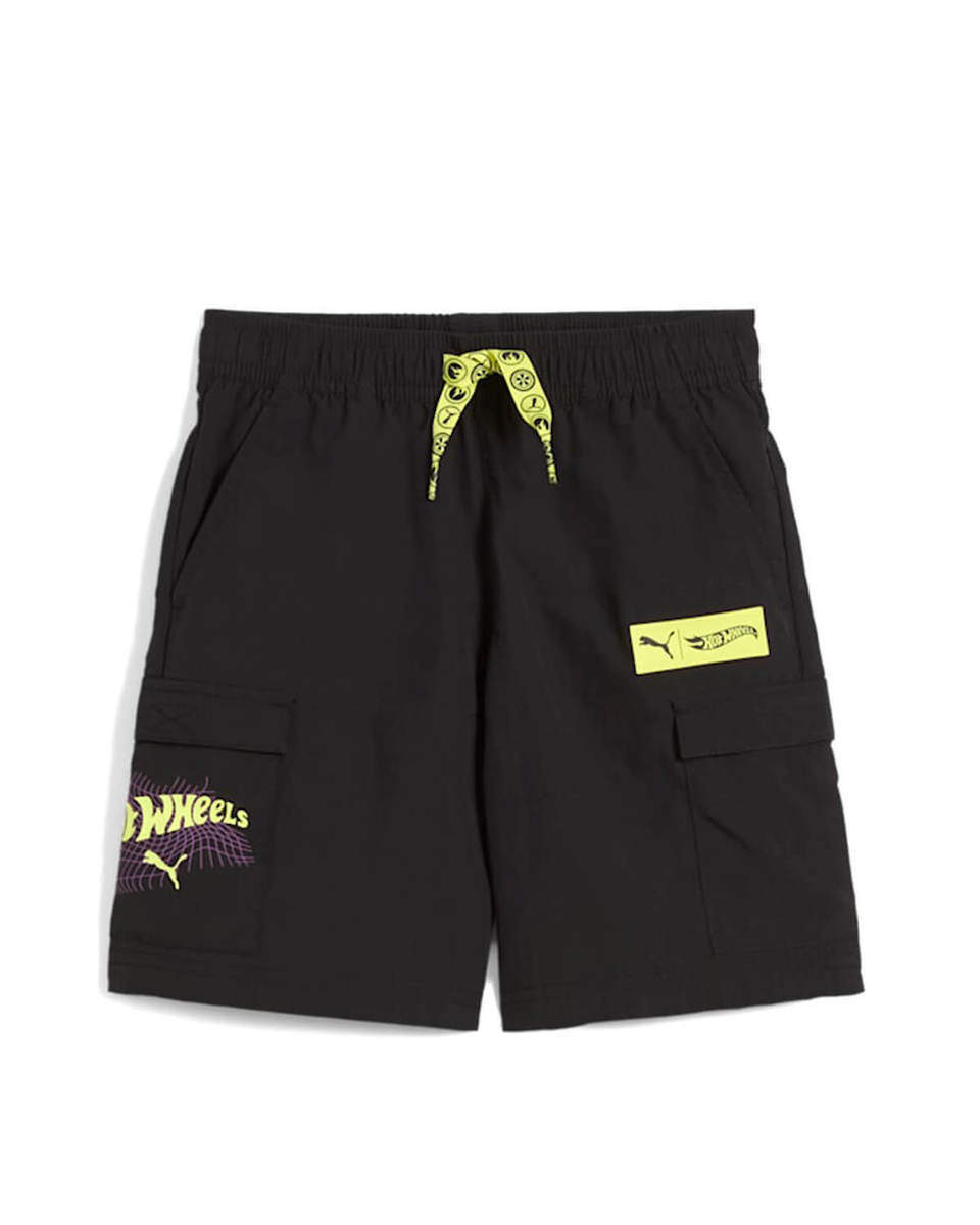 Pantaloni Scurti Puma X Hot Wheels Relaxed 3 - 7 Ani
