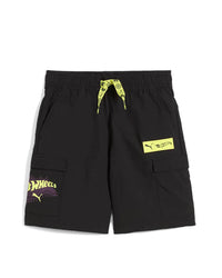 Pantaloni Scurti Puma X Hot Wheels Relaxed 3 - 7 Ani