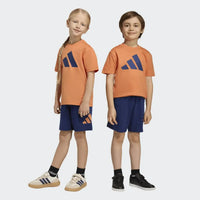 Set tricou si pantaloni scurti adidas Little Kids Bold 5 - 7 Ani