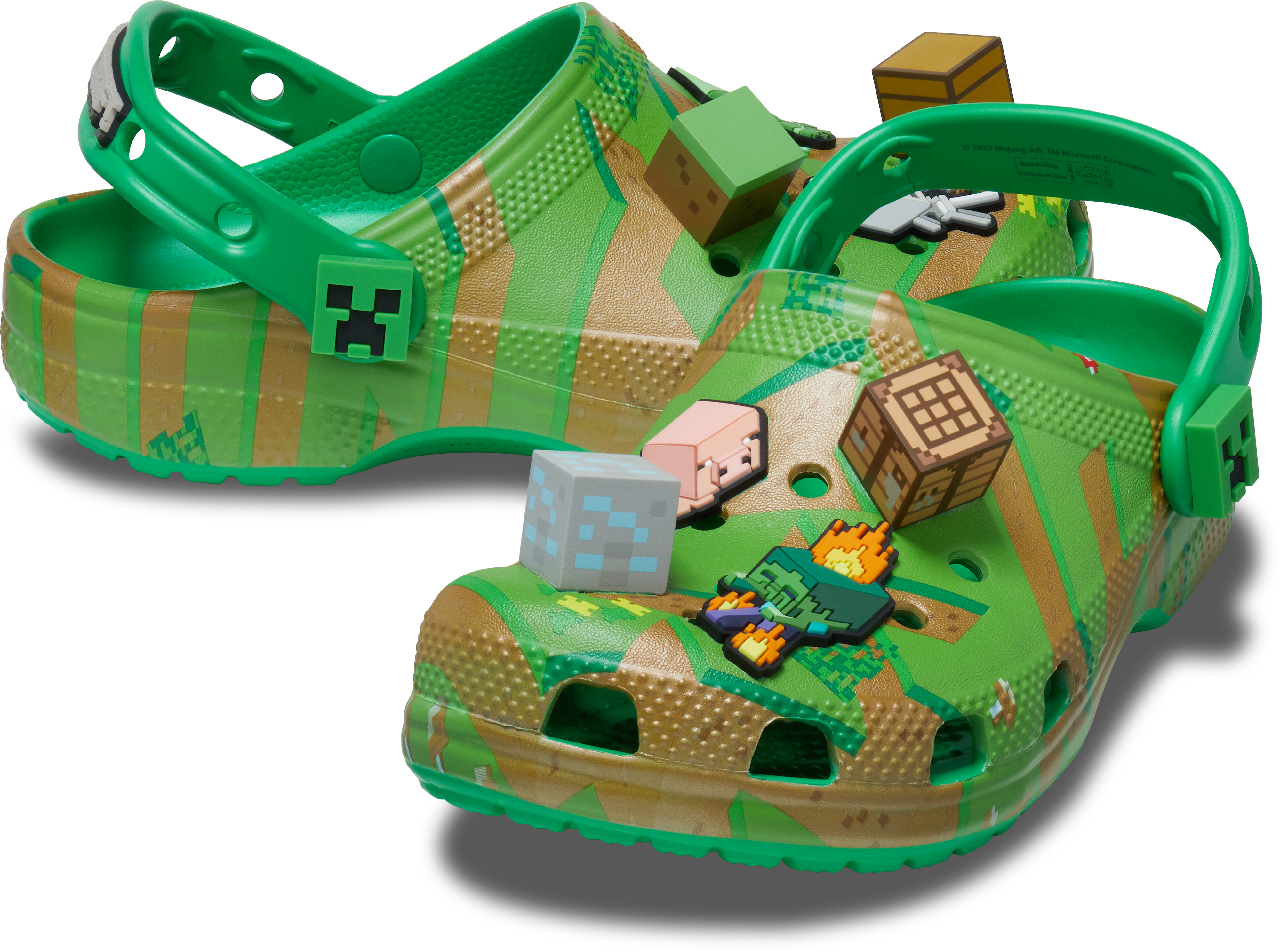 Slapi Crocs Minecraft Elevated Clog EU 28- EU 34