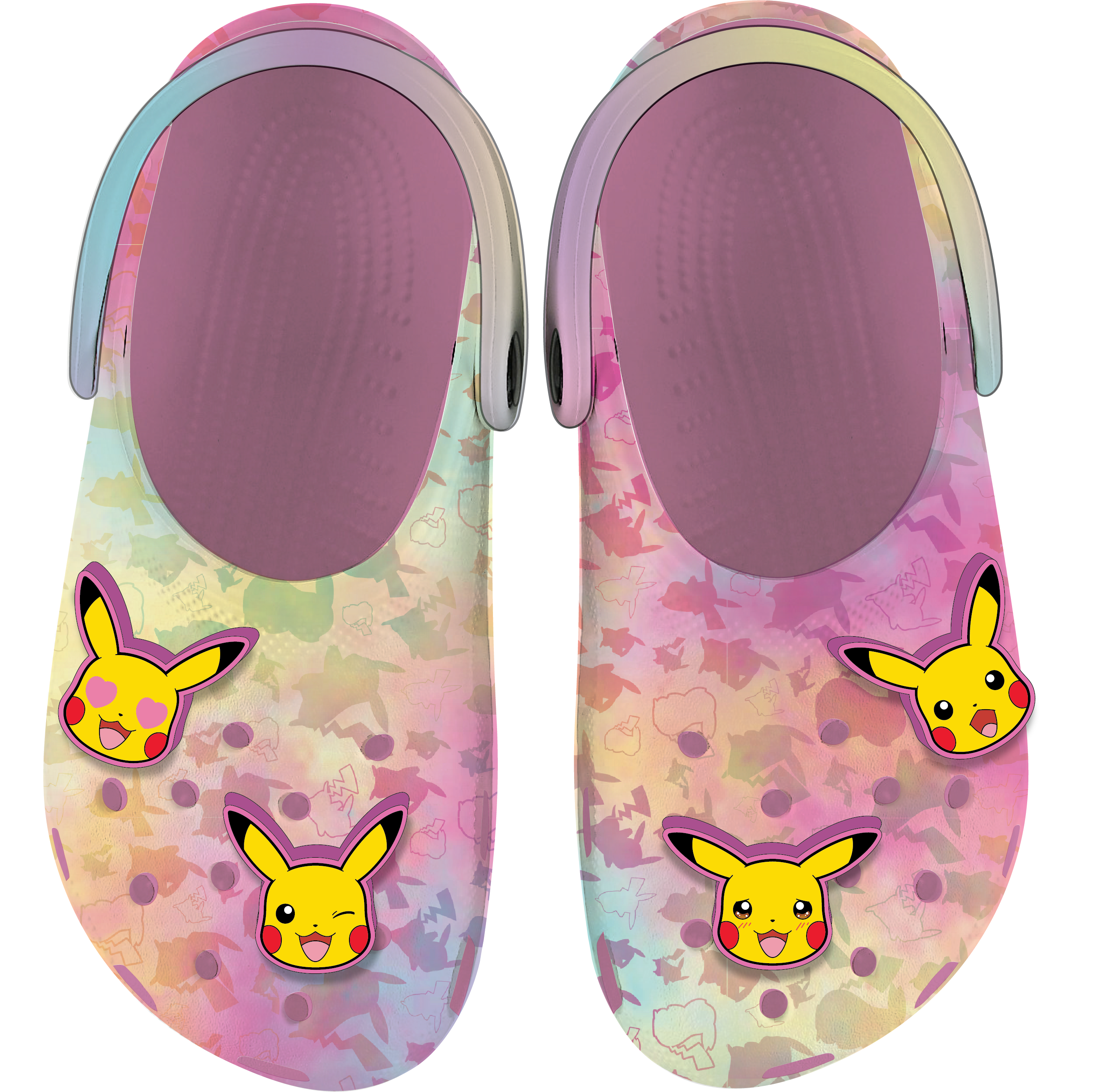 Image of Saboti Crocs Classic Pikachu Pink EU 28 - EU 35