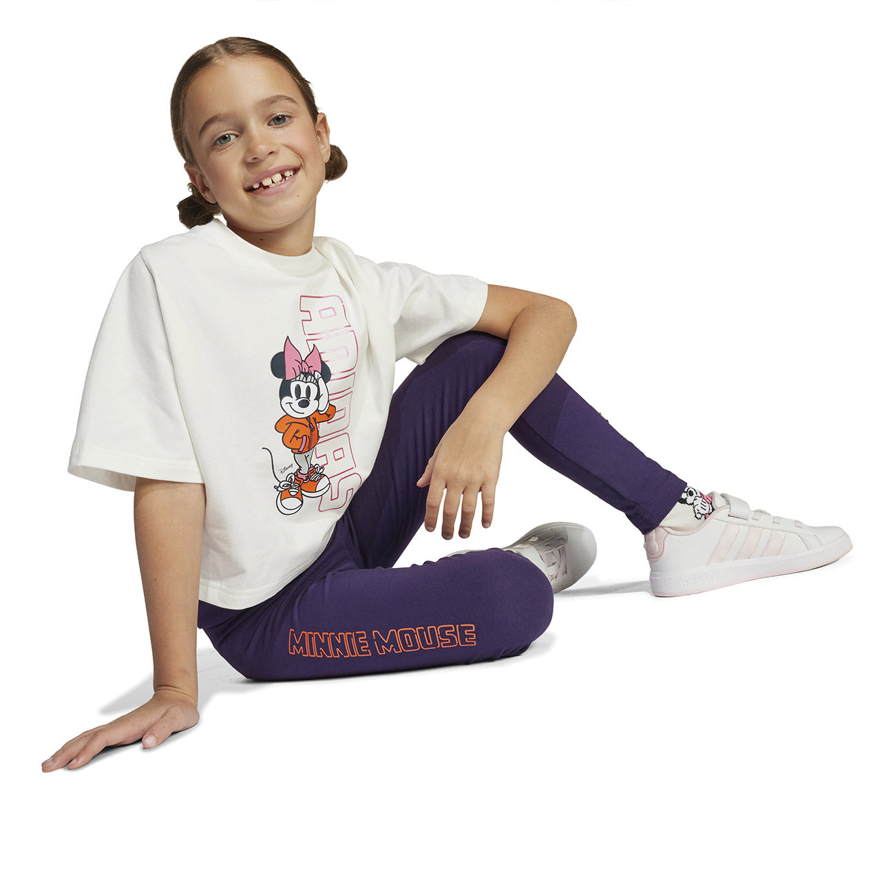 Image of Colanti Adidas Disney Minnie Mouse Leggings Kids 2 - 10 Ani
