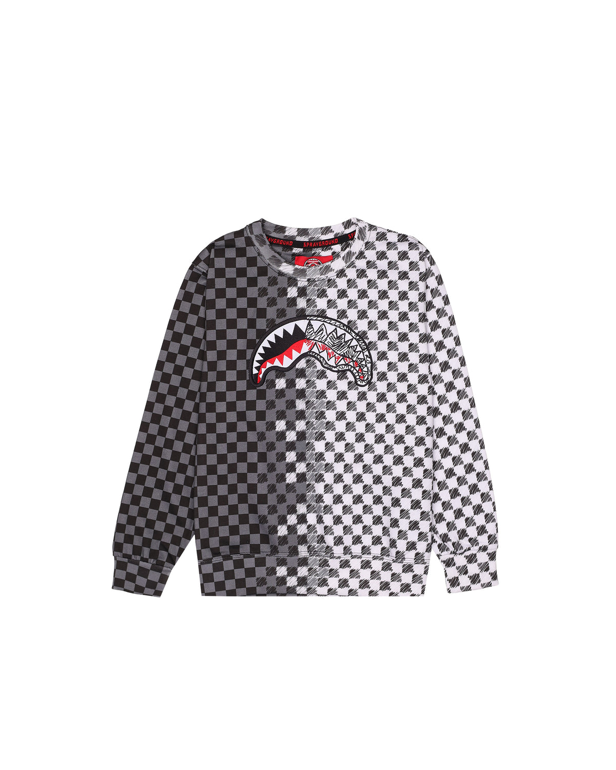 Hanorac Sprayground Checkered Sketch Regular Crewneck