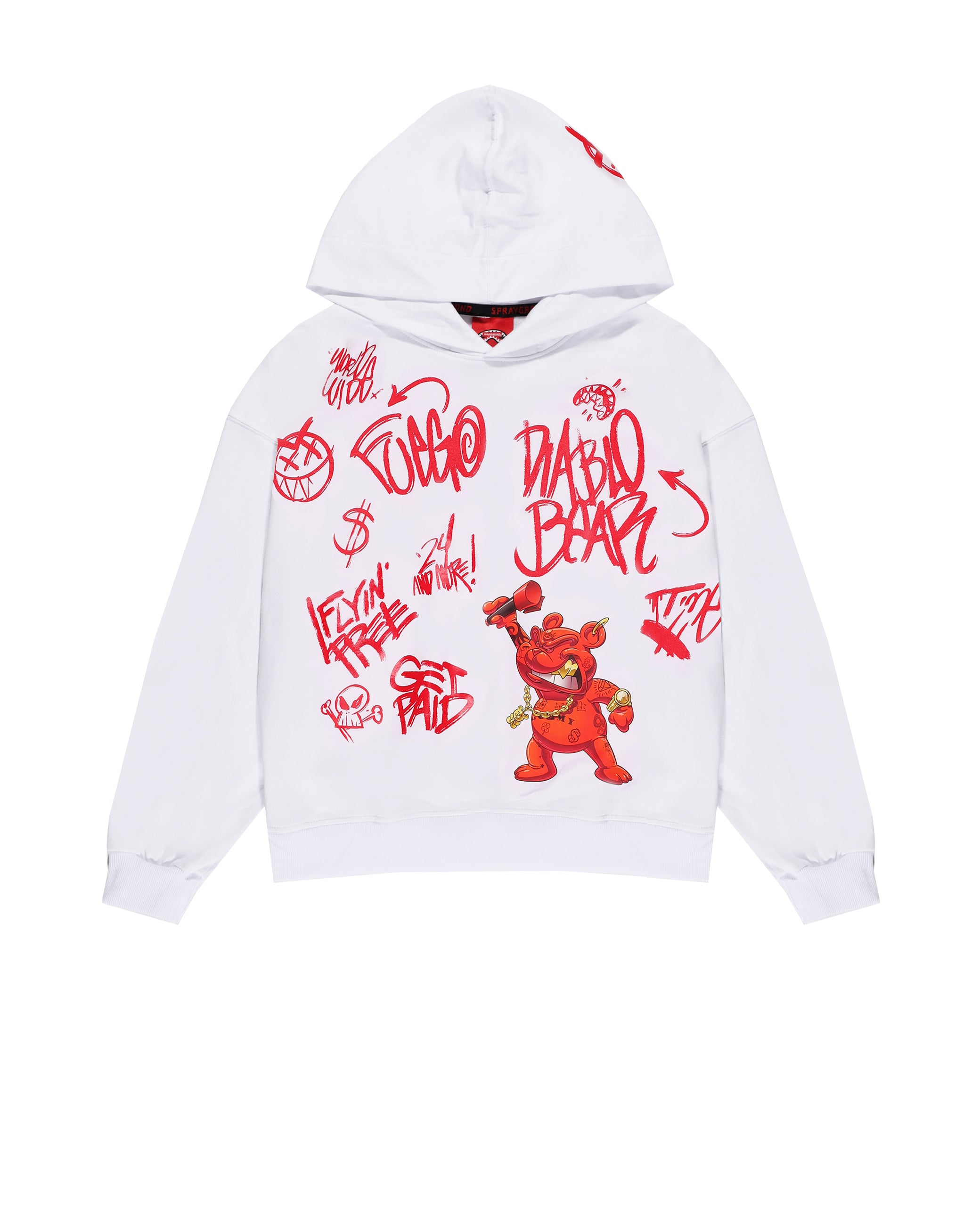 Hanorac Sprayground Vandal Diablo Bear Oversized Hoodie