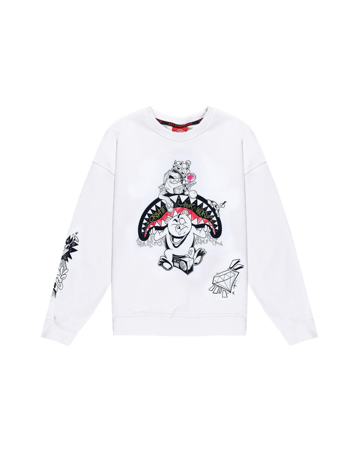 Hanorac Sprayground Create Your World Oversized Crewneck