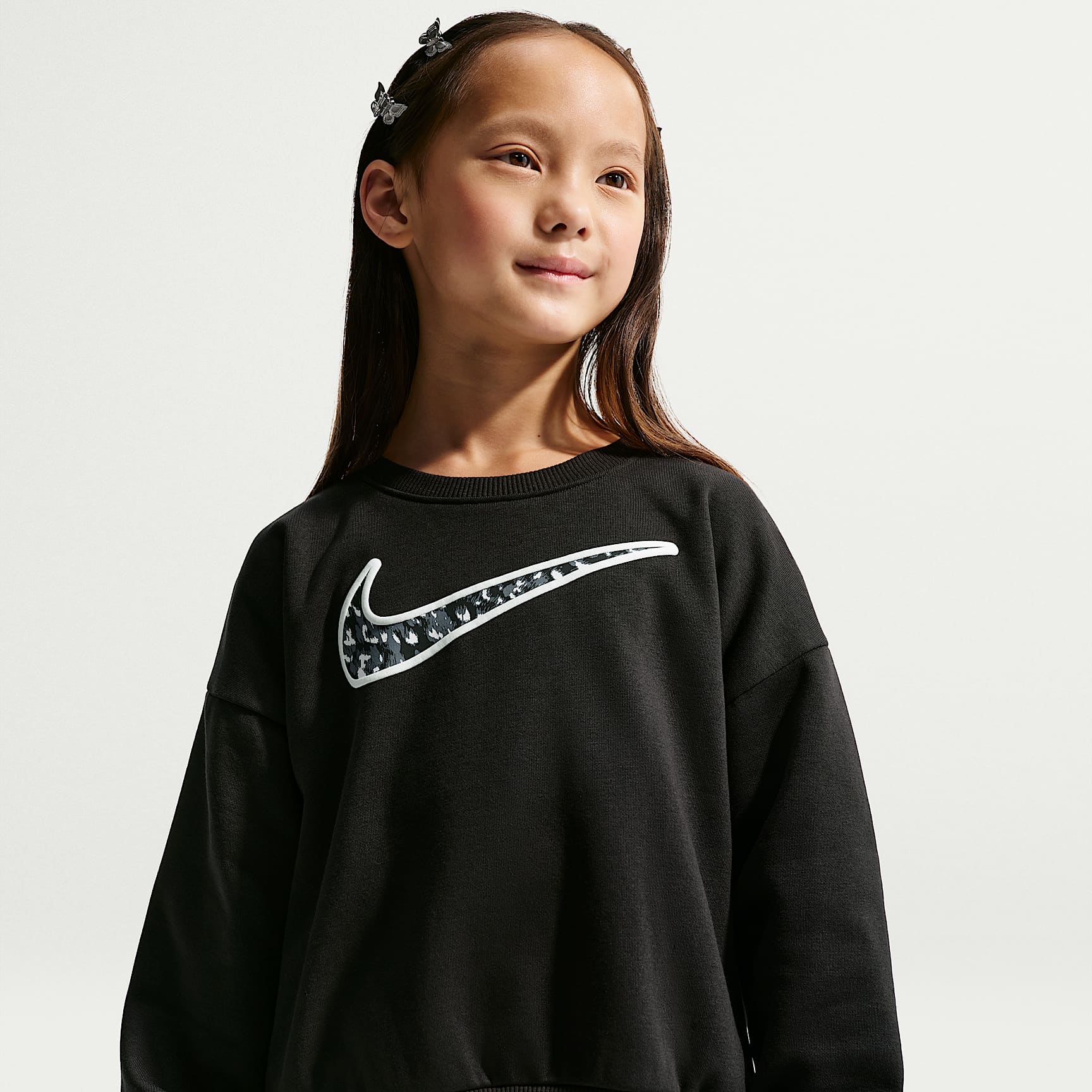 Set bluză și colanți Nike Girls All Over Print Crew