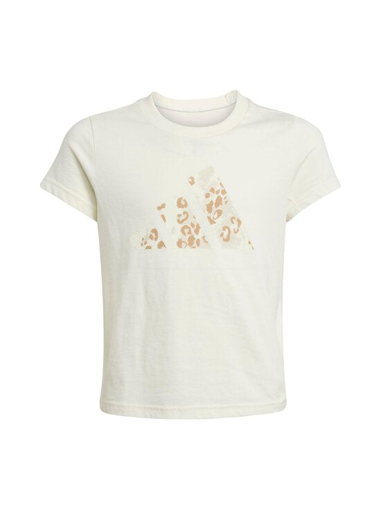 Tricou Adidas Girls Animal Big Logo Single Jersey T-Shirt Kids 8 - 15 Ani