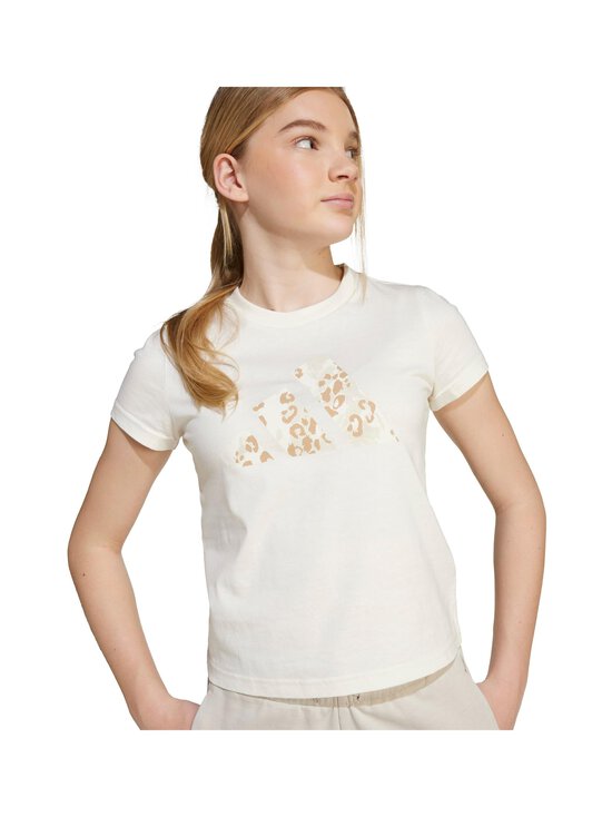 Image of Tricou Adidas Girls Animal Big Logo Single Jersey T-Shirt Kids 8 - 15 Ani