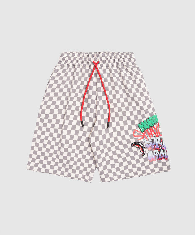 Pantaloni scurti Sprayground Writers Checkered 8 - 14 Ani