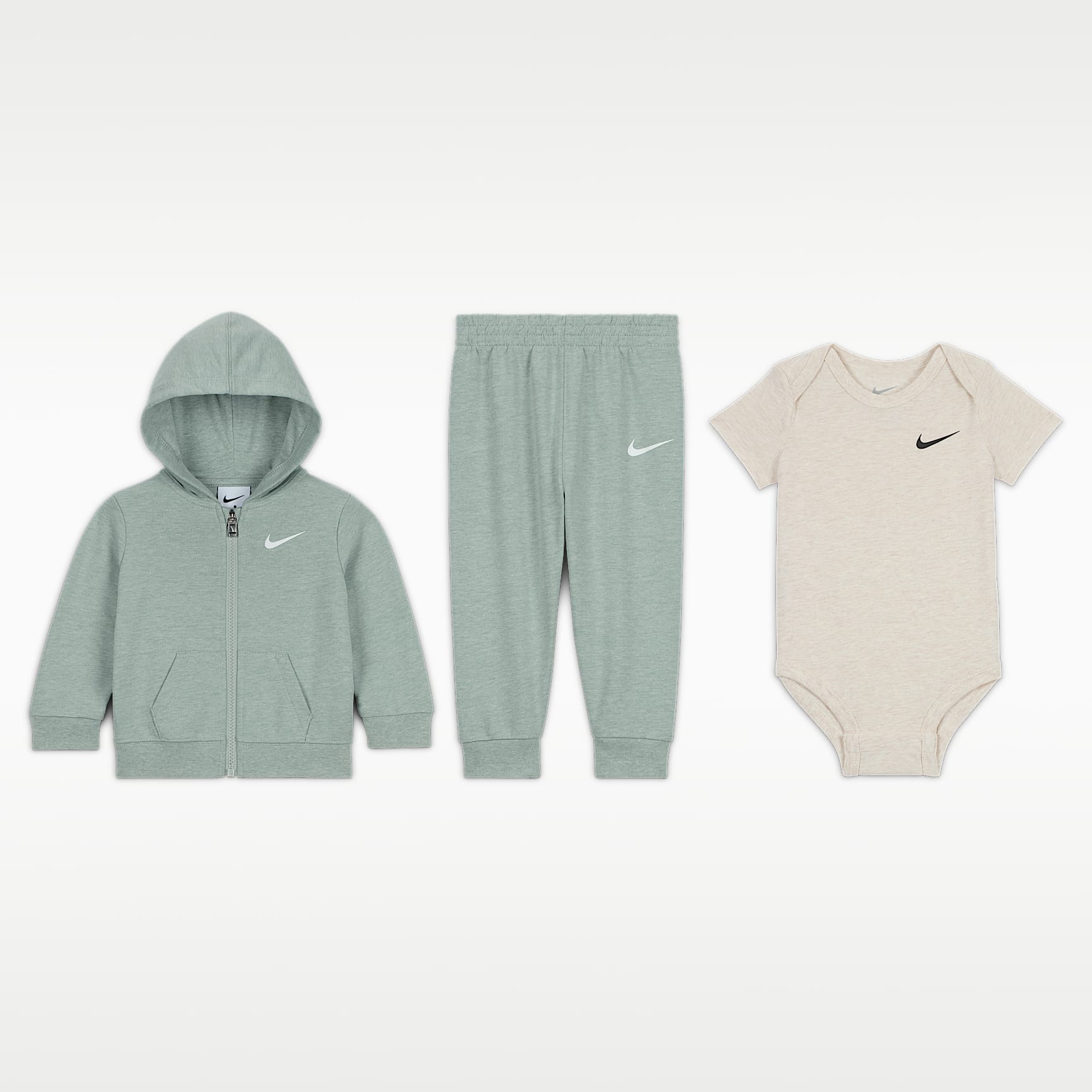 Set hanorac, pantaloni sport și body Nike 3 Piece Bodysuit