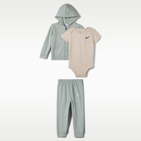 Set hanorac, pantaloni sport și body Nike 3 Piece Bodysuit