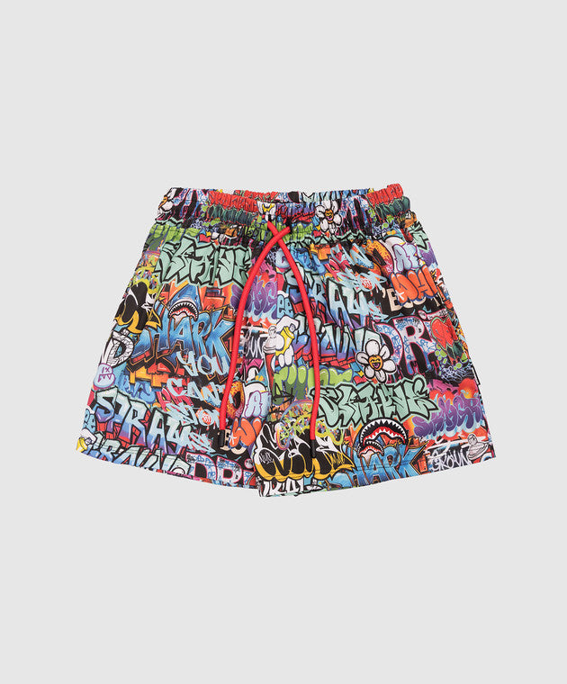 Pantaloni scurti Sprayground Writers Cotton 8 - 16 Ani