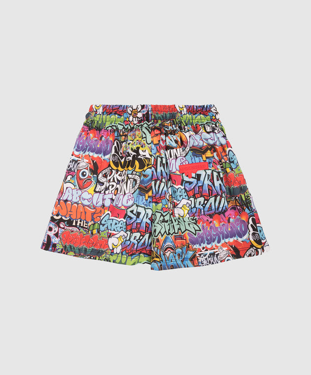 Pantaloni scurti Sprayground Writers Cotton 8 - 16 Ani