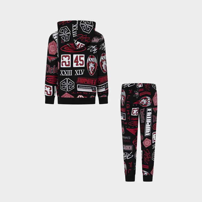 Image of Trening-Nike-Jordan Mj Brooklyn Aop Flc Po Set 2 - 7 Ani