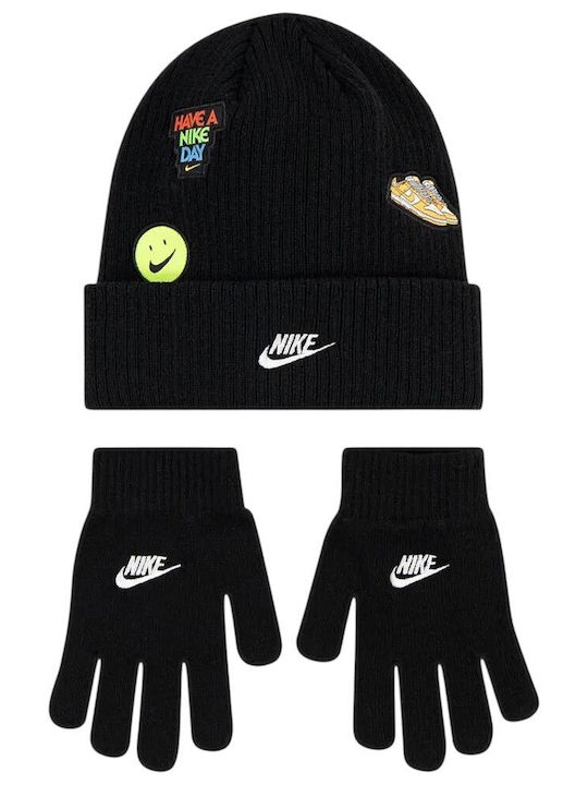 Caciula Nan Nike Patch Peak Beanie Set