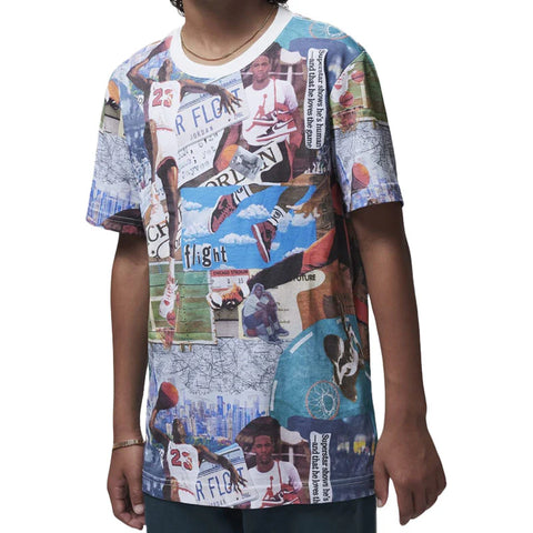 Tricou Nike Jdb Mj Brooklyn Collage 8 - 10 Ani