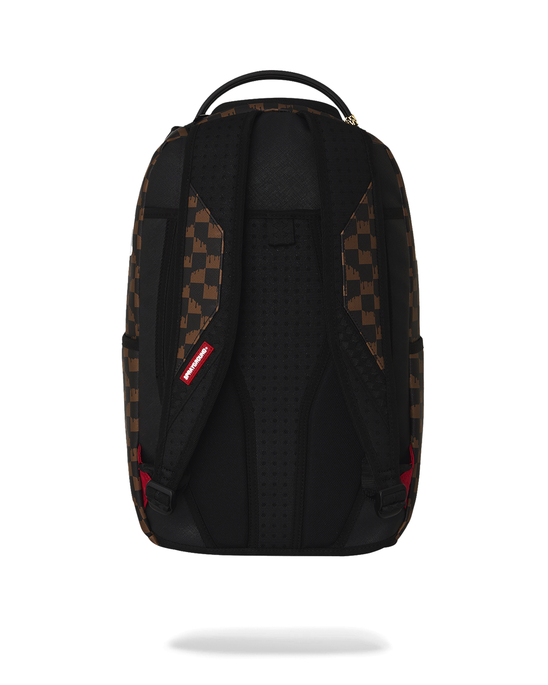 Rucsac Sprayground Brown And Cream Drip Check Shark