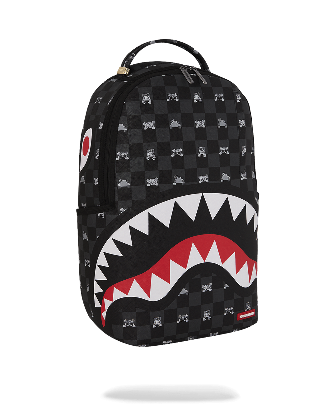 Rucsac Sprayground Gray Peeking Character Check Deluxe Silver