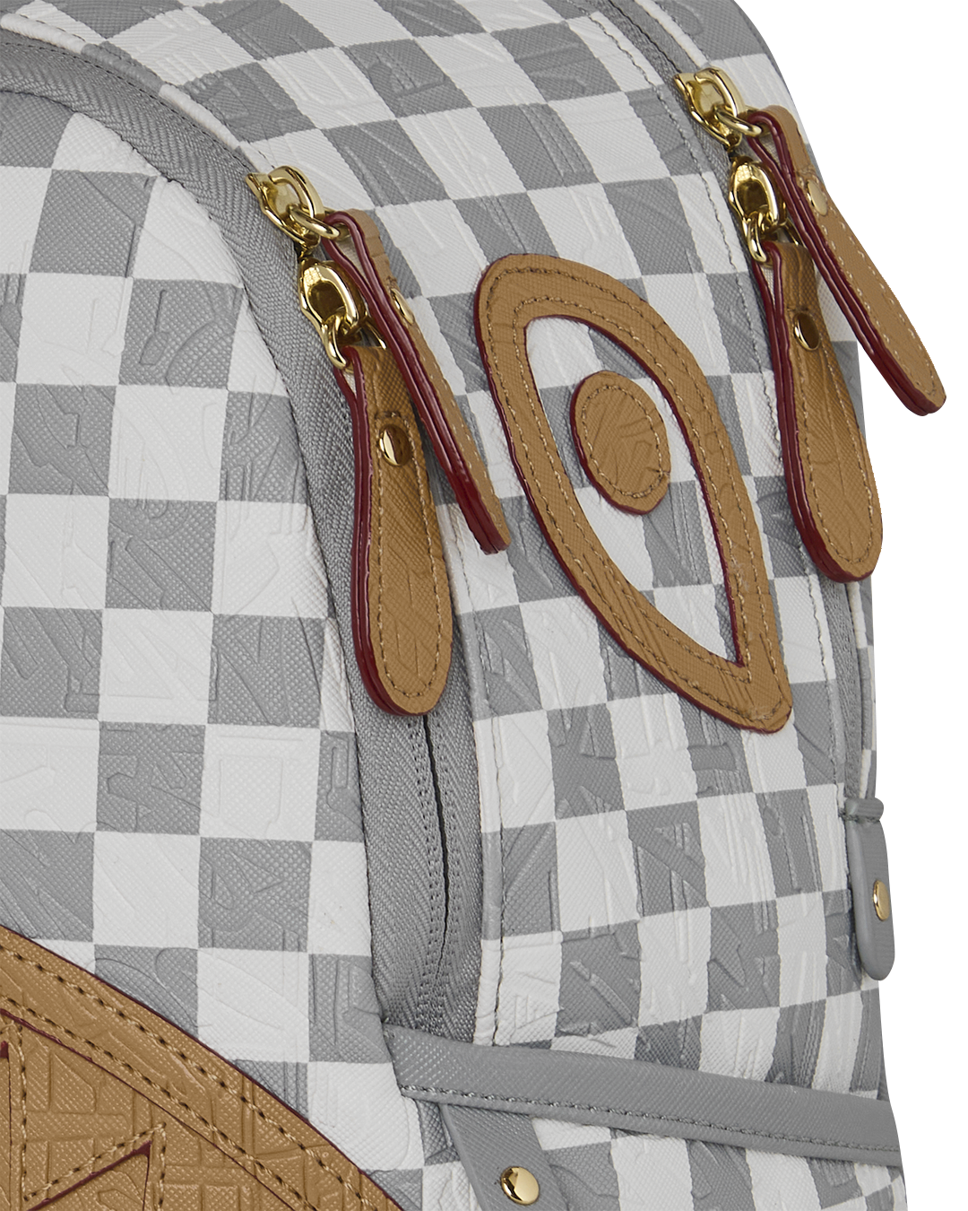 Image of Rucsac Sprayground Embossed Cream Check Savage