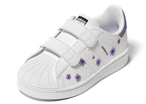Sneakers albi pentru copii Adidas Originals Superstar  - lateral