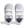 Sneakers albi pentru copii Adidas Originals Superstar  - imagine de sus
