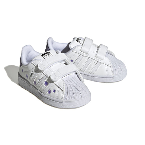 Sneakers albi pentru copii Adidas Originals Superstar 