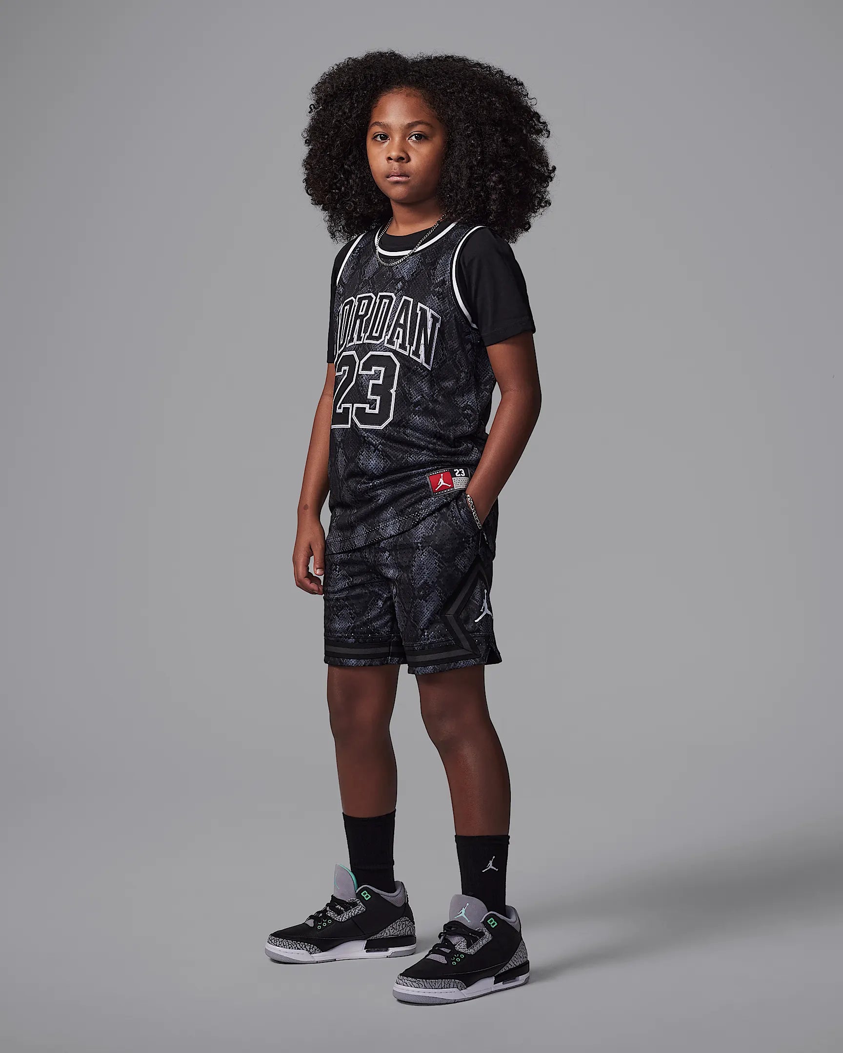 Pantaloni scurti-Nike-Jordan Mj Aop Sport Diamond Short 8 - 15 Ani