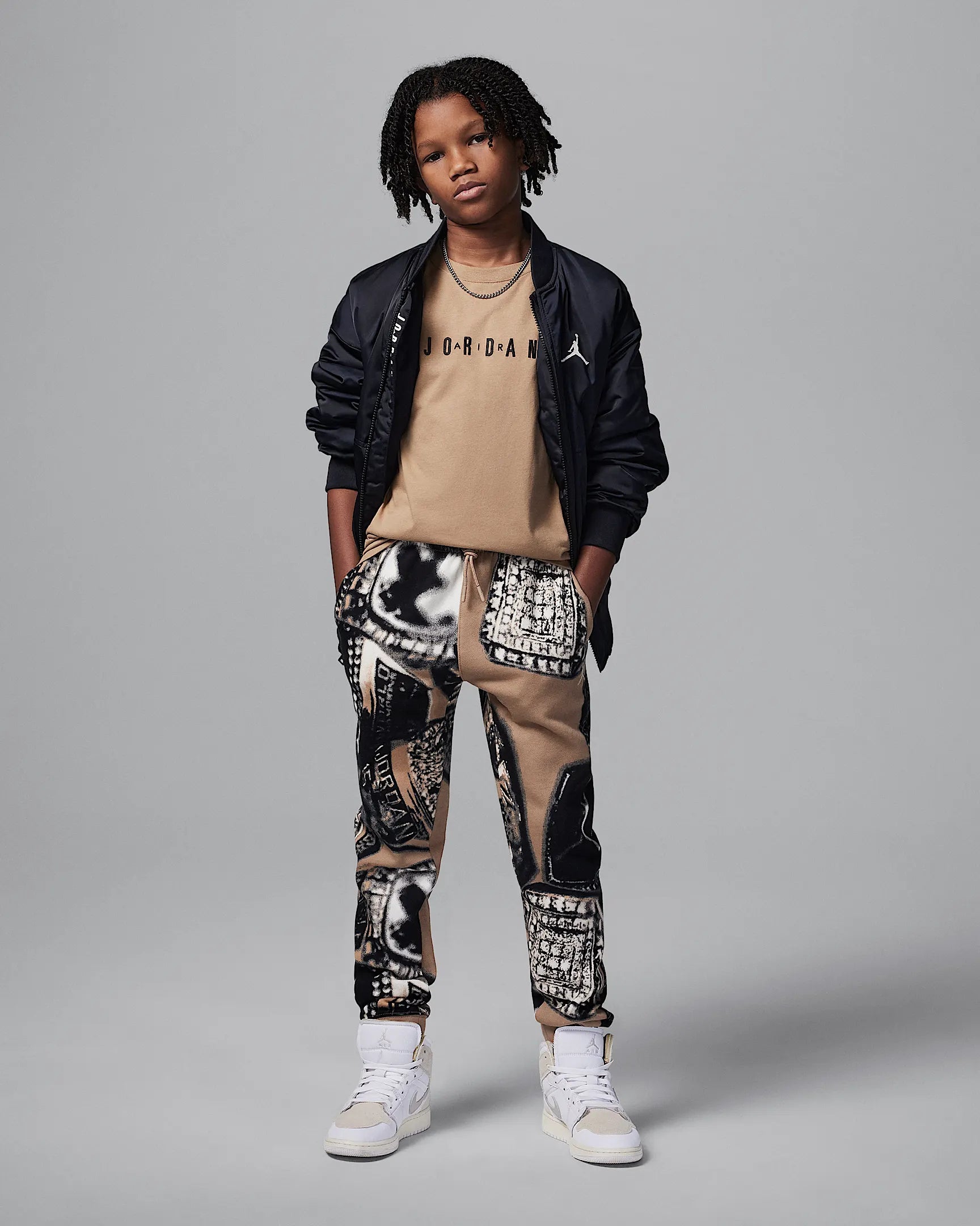 Tricou-Nike-Jordan Mj Wordmark Emb Crew 6 - 15 Ani