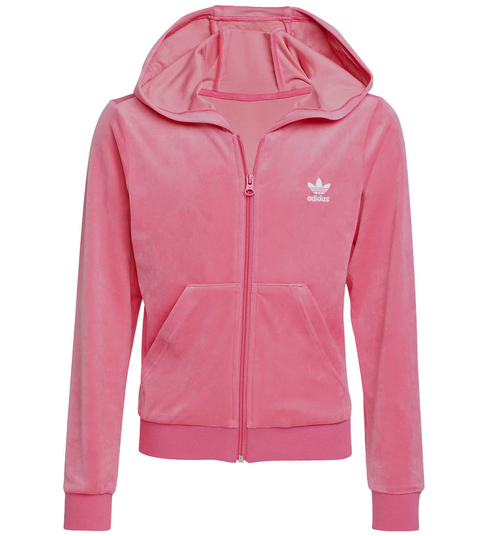 Hanorac  Adidas Velour Zip Hoodie 9 Ani -  15 Ani