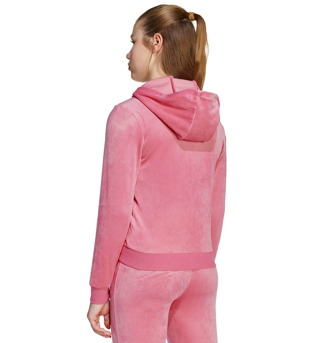 Hanorac  Adidas Velour Zip Hoodie 9 Ani -  15 Ani