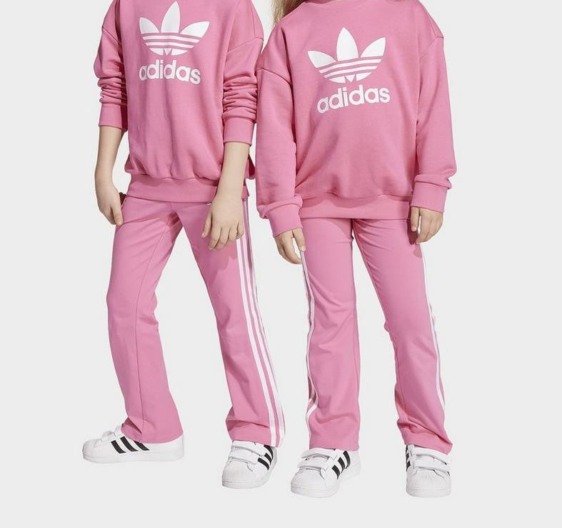 Set Trening 2 piese Adidas  Loose Crew Flared Legging Set 4 - 8 Ani