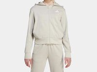 Hanorac Adidas Girls 3-Stripes Animal French Terry Hooded Track Top 8 - 15 Ani