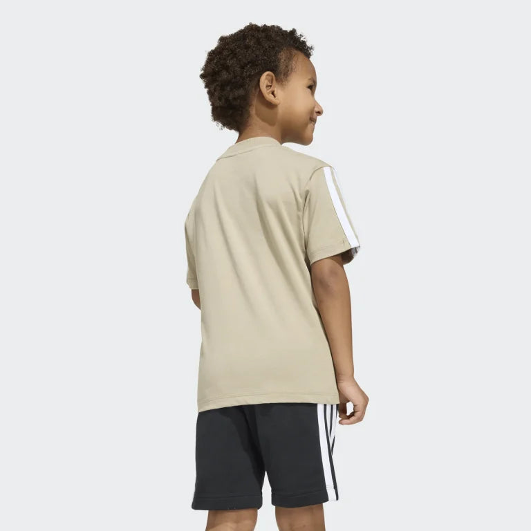 Tricou adidas Little Kids 3-Stripes 5 - 7 Ani