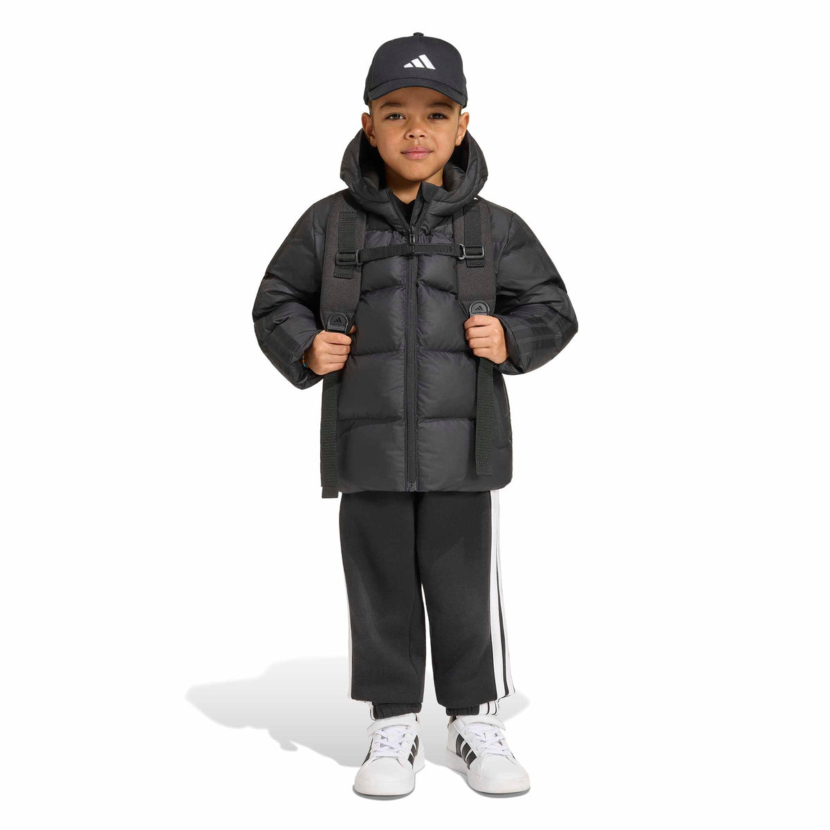 Geacă adidas Little Kids Side 3-Stripes