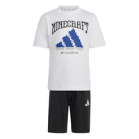 Set tricou și pantaloni scurți adidas Little Kids Minecraft T