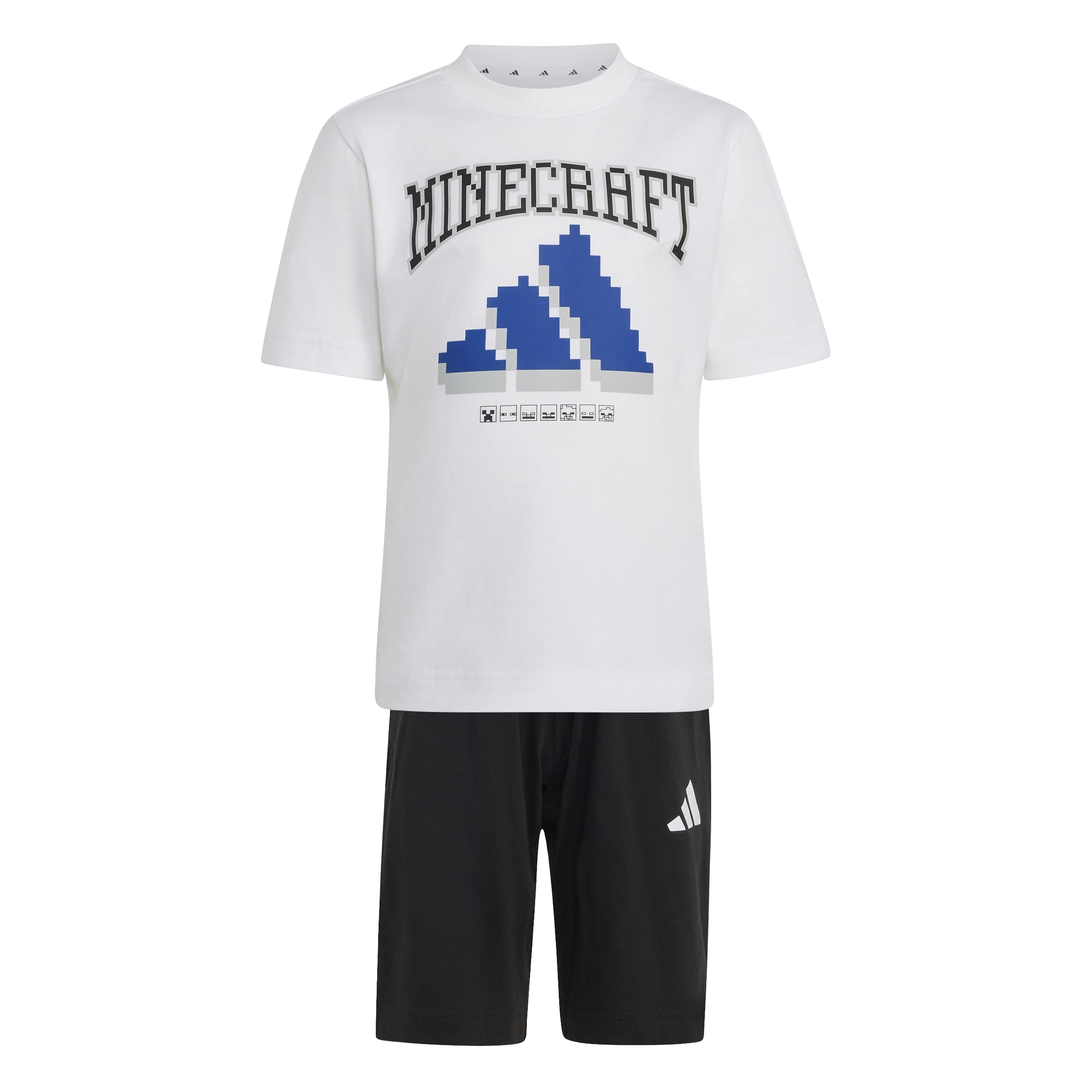 Set tricou și pantaloni scurți adidas Little Kids Minecraft T