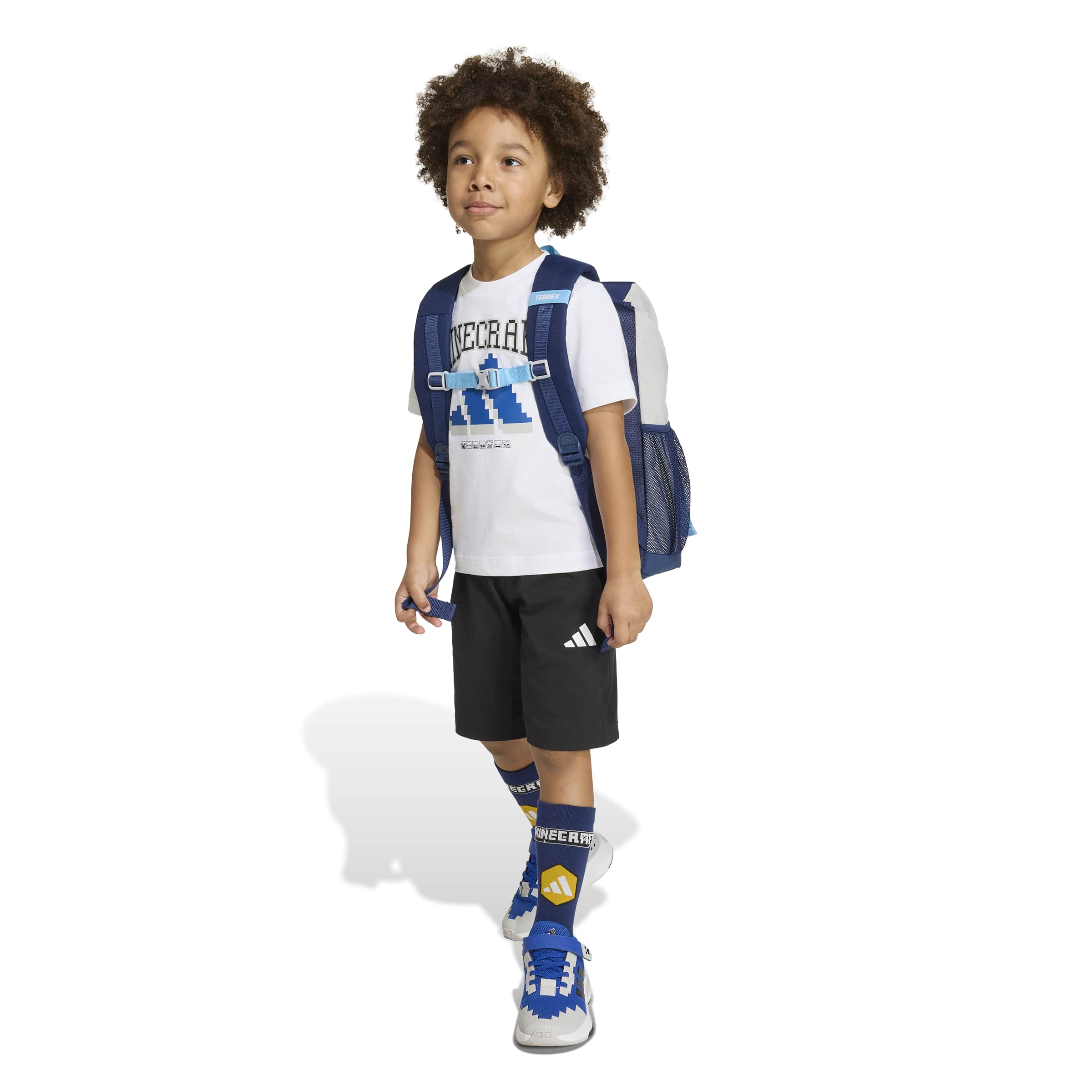 Set tricou și pantaloni scurți adidas Little Kids Minecraft T