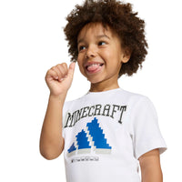 Set tricou și pantaloni scurți adidas Little Kids Minecraft T