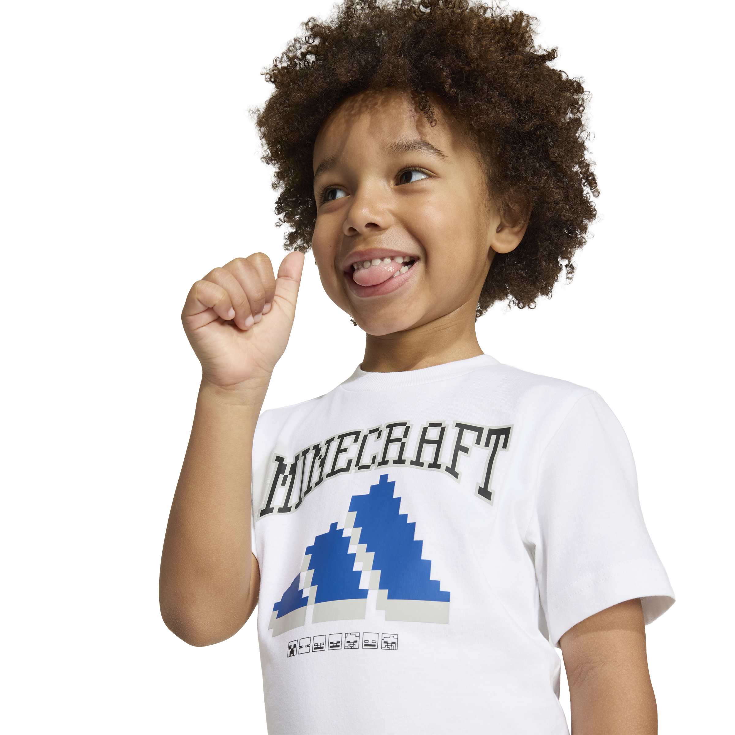 Set tricou și pantaloni scurți adidas Little Kids Minecraft T