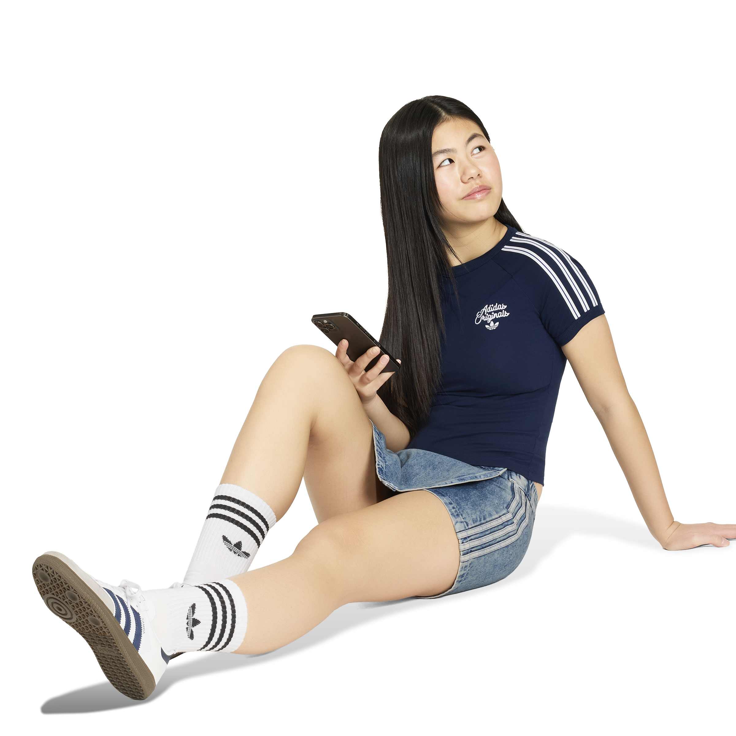 Fustă adidas Originals Denim Skort