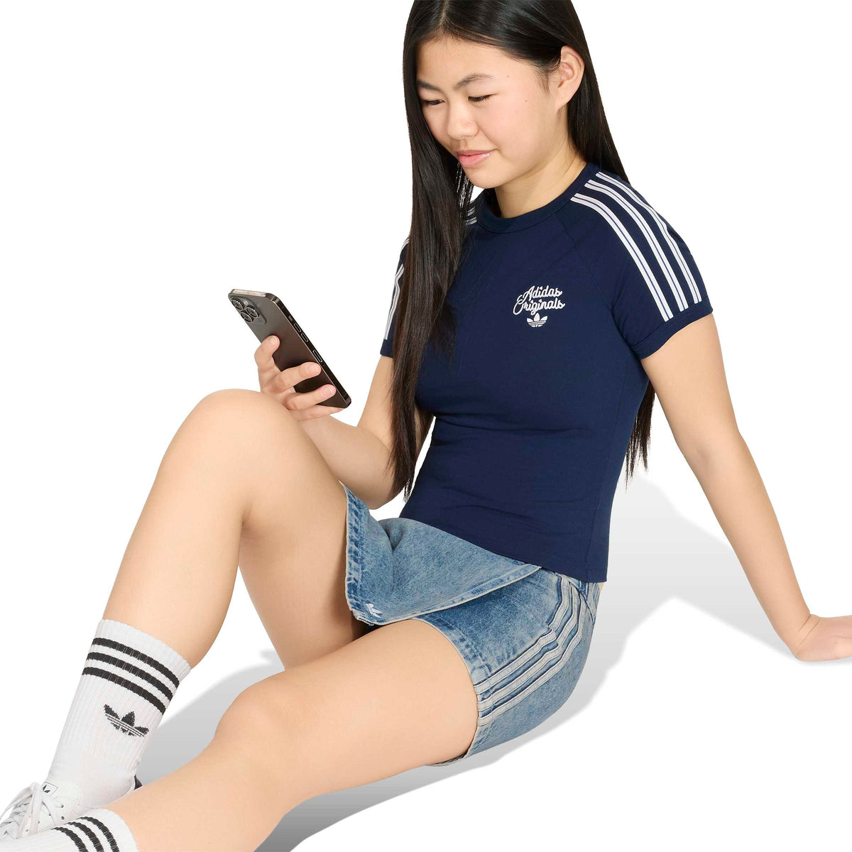 Fustă adidas Originals Denim Skort