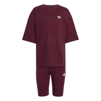 Set tricou și pantaloni scurți adidas Originals Cropped Tee
