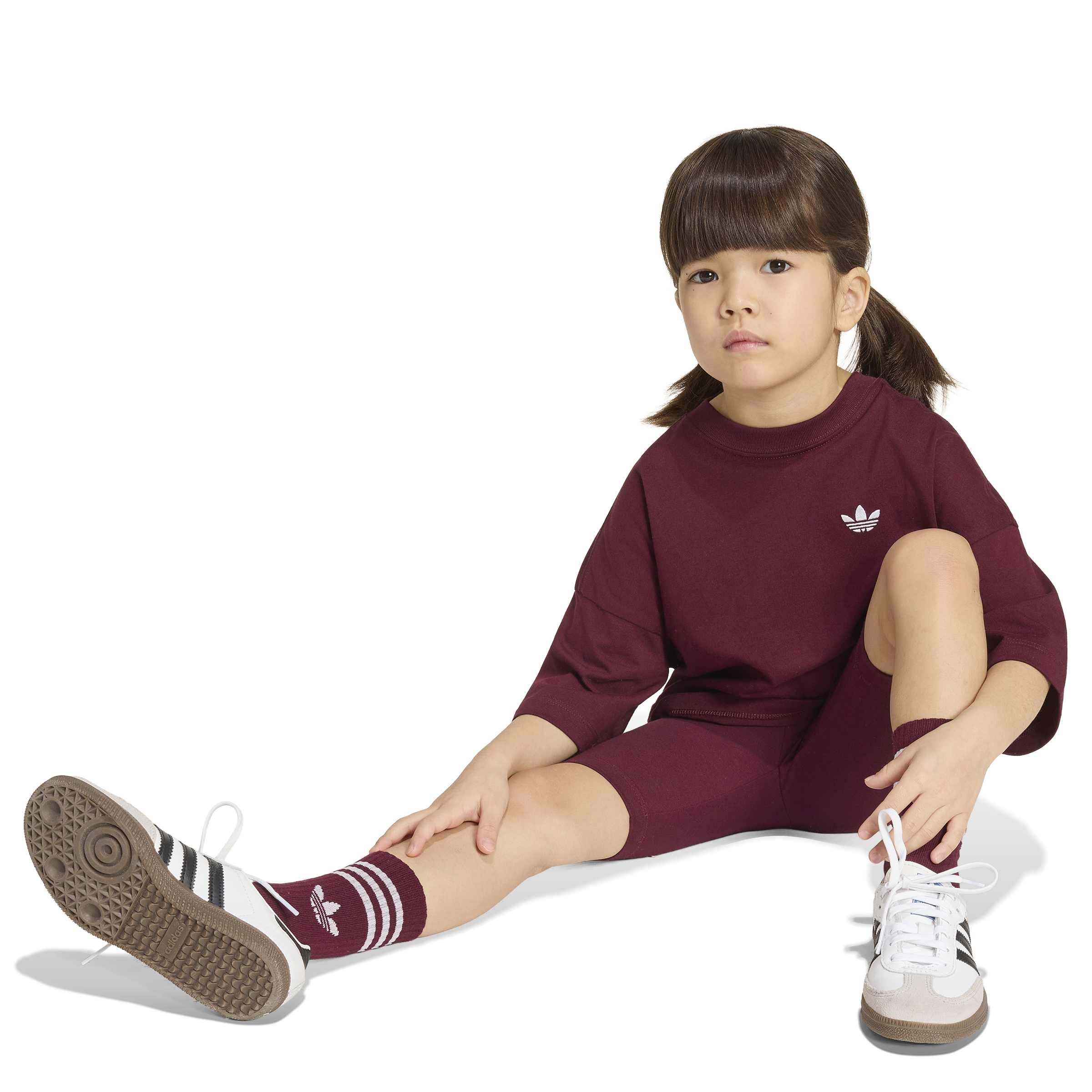 Image of Set tricou și pantaloni scurți adidas Originals Cropped Tee