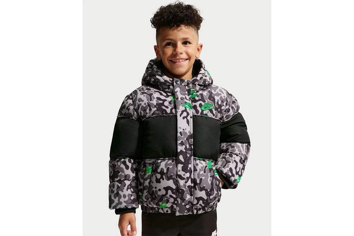Image of Geacă Nike Jacquard Logo Mixed Media Puffer